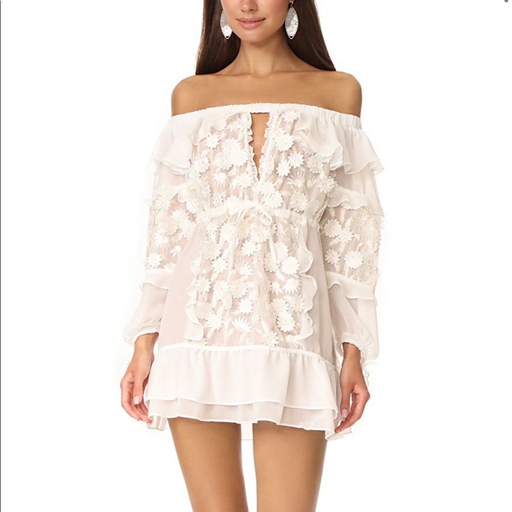 For love and lemons white daisy dress